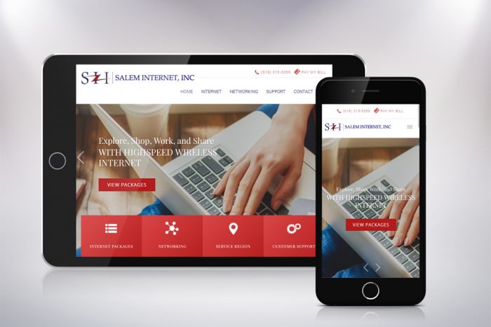Salem Internet Inc - Mobile View