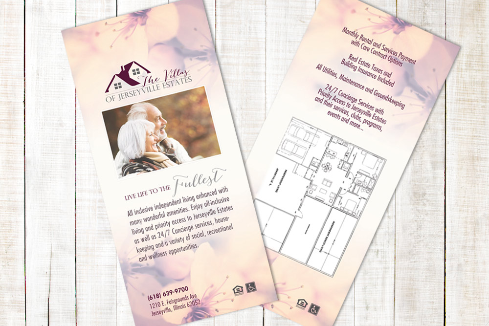 Villas of Jerseyville - Rack Card Design