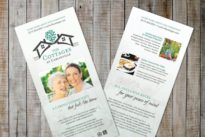 Cottages at Carlinville - Rack Card Design