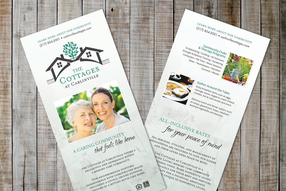 Cottages at Carlinville - Rack Card Design