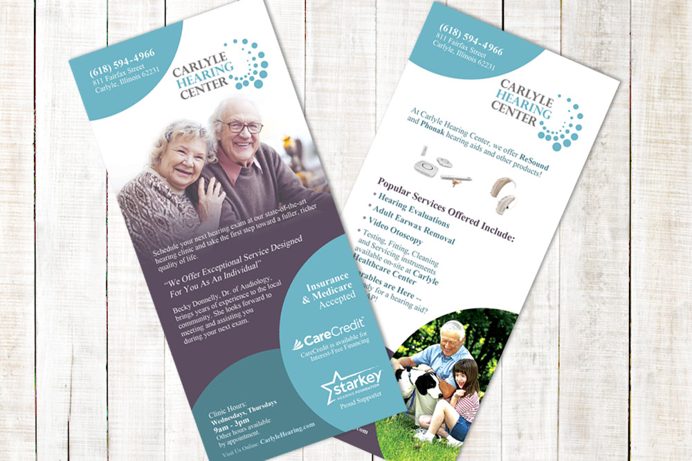 Carlyle Hearing Center - Rack Card Design